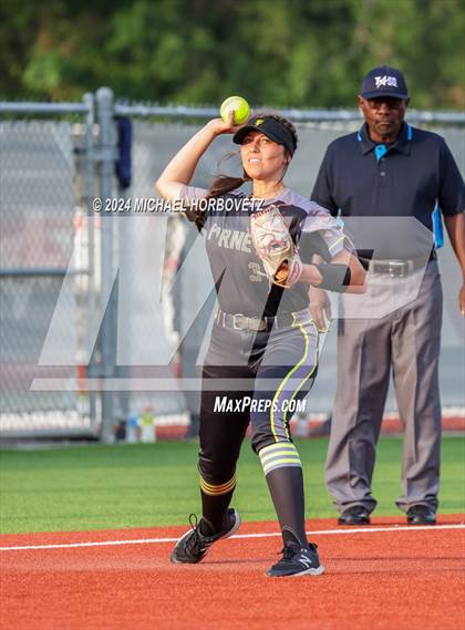 Thumbnail 2 in Melissa vs. Forney (UIL 5A Softball Regional Final) photogallery.