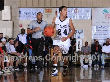 Thumbnail 1 in Academy of the New Church vs. St. Mark's (City of Palms Classic) photogallery.