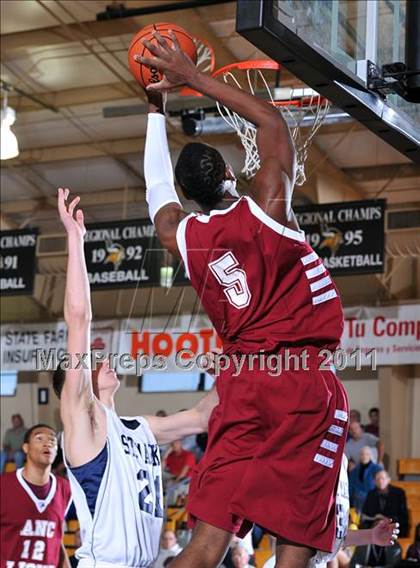 Thumbnail 1 in Academy of the New Church vs. St. Mark's (City of Palms Classic) photogallery.