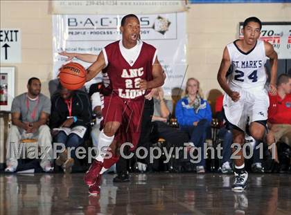 Thumbnail 1 in Academy of the New Church vs. St. Mark's (City of Palms Classic) photogallery.