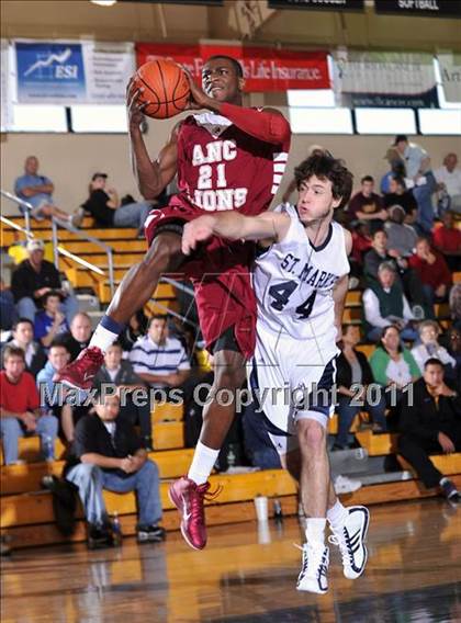 Thumbnail 1 in Academy of the New Church vs. St. Mark's (City of Palms Classic) photogallery.