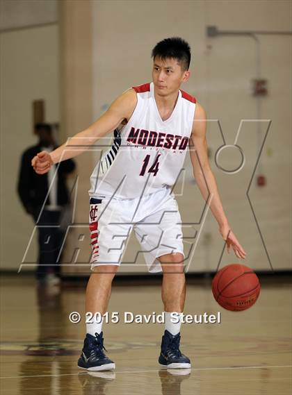 Thumbnail 2 in El Cerrito vs. Modesto Christian (Father Kelly Tribute) photogallery.