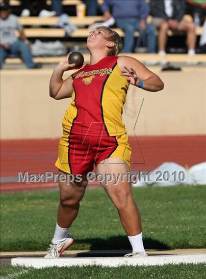 Thumbnail 2 in CIF SJS Masters Championships (Girls Shot Put - Final) photogallery.