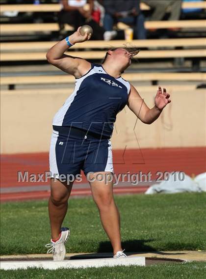 Thumbnail 3 in CIF SJS Masters Championships (Girls Shot Put - Final) photogallery.