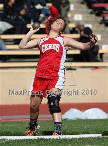 Thumbnail 1 in CIF SJS Masters Championships (Girls Shot Put - Final) photogallery.