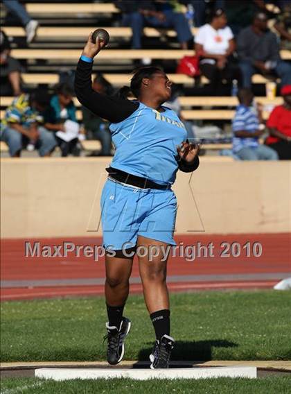 Thumbnail 2 in CIF SJS Masters Championships (Girls Shot Put - Final) photogallery.