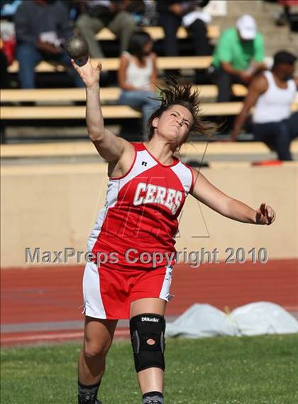 Thumbnail 3 in CIF SJS Masters Championships (Girls Shot Put - Final) photogallery.