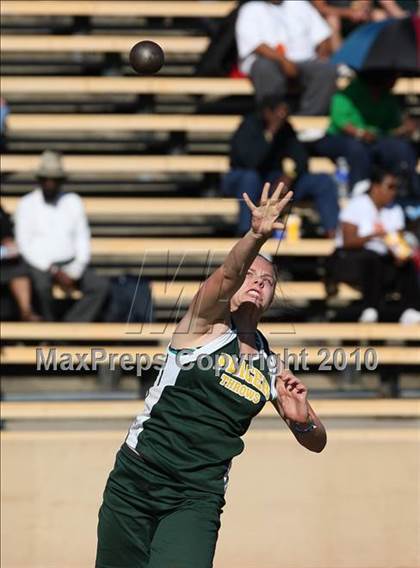 Thumbnail 3 in CIF SJS Masters Championships (Girls Shot Put - Final) photogallery.