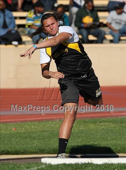 Thumbnail 1 in CIF SJS Masters Championships (Girls Shot Put - Final) photogallery.