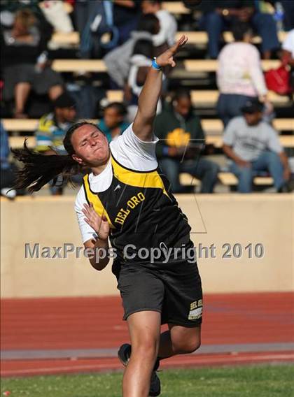 Thumbnail 3 in CIF SJS Masters Championships (Girls Shot Put - Final) photogallery.