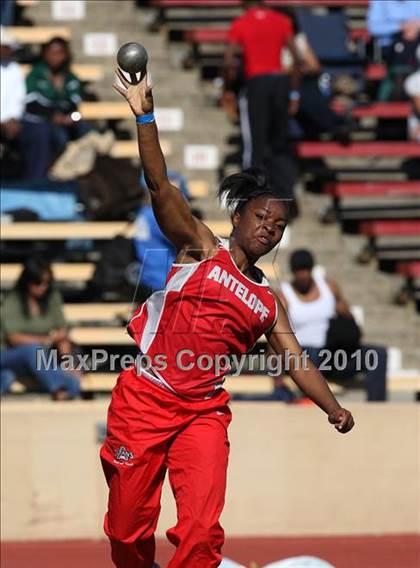 Thumbnail 3 in CIF SJS Masters Championships (Girls Shot Put - Final) photogallery.