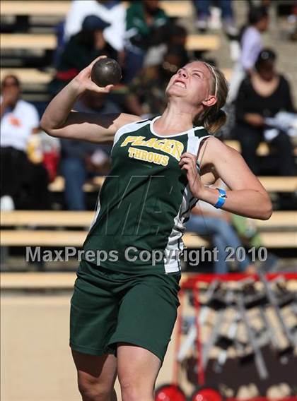 Thumbnail 2 in CIF SJS Masters Championships (Girls Shot Put - Final) photogallery.