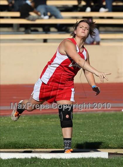 Thumbnail 2 in CIF SJS Masters Championships (Girls Shot Put - Final) photogallery.