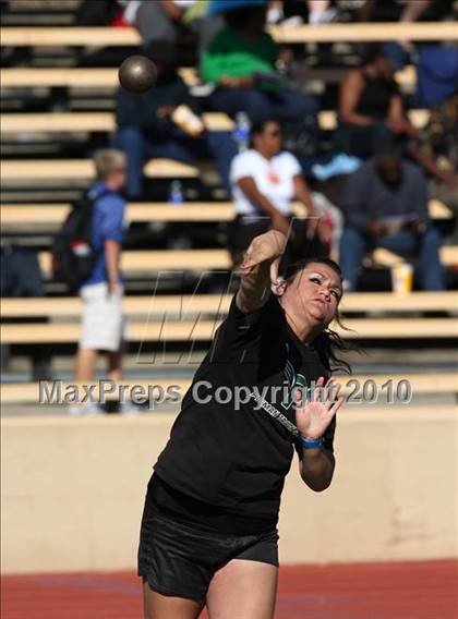 Thumbnail 2 in CIF SJS Masters Championships (Girls Shot Put - Final) photogallery.