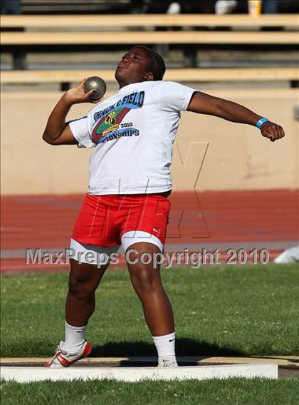 Thumbnail 1 in CIF SJS Masters Championships (Girls Shot Put - Final) photogallery.