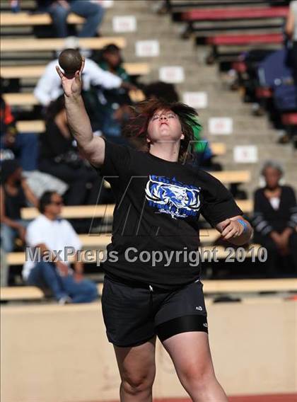 Thumbnail 1 in CIF SJS Masters Championships (Girls Shot Put - Final) photogallery.