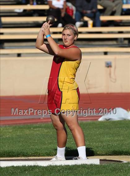 Thumbnail 1 in CIF SJS Masters Championships (Girls Shot Put - Final) photogallery.