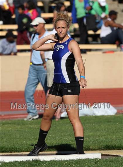 Thumbnail 2 in CIF SJS Masters Championships (Girls Shot Put - Final) photogallery.