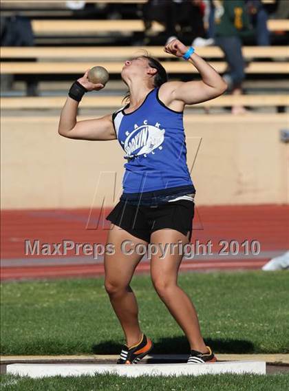 Thumbnail 1 in CIF SJS Masters Championships (Girls Shot Put - Final) photogallery.
