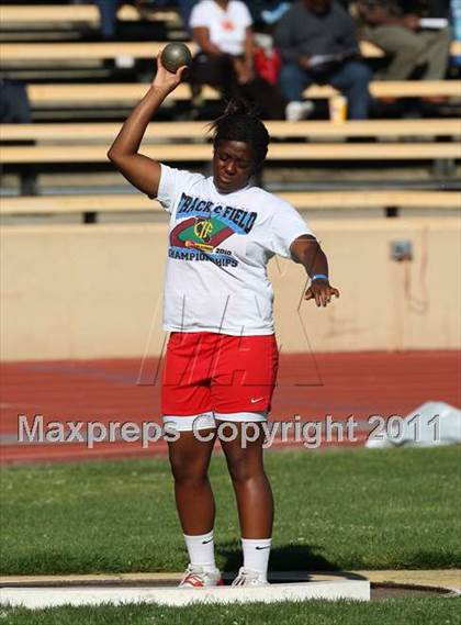 Thumbnail 3 in CIF SJS Masters Championships (Girls Shot Put - Final) photogallery.
