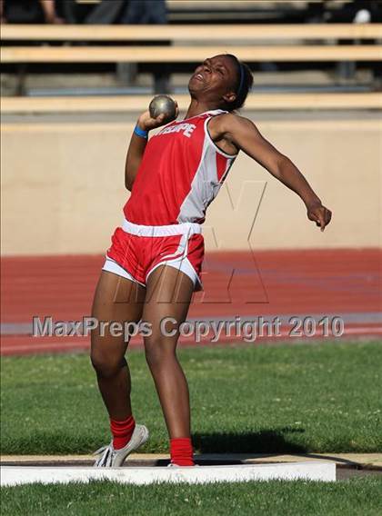 Thumbnail 1 in CIF SJS Masters Championships (Girls Shot Put - Final) photogallery.