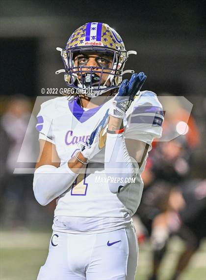 Thumbnail 2 in Cartersville @ Warner Robins (GHSA 5A Semifinal) photogallery.