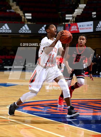Thumbnail 1 in White Plains vs. Half Hollow Hills East (Slam Dunk Tournament) photogallery.