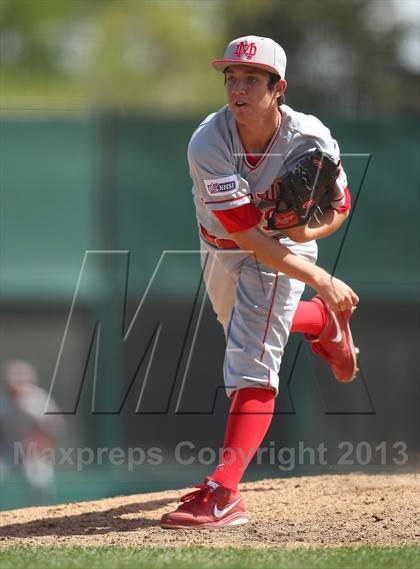 Thumbnail 3 in Pleasant Grove vs. Mater Dei (Boras Classic Championship) photogallery.