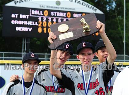 Thumbnail 3 in Cromwell vs. Derby (CIAC Class S Final) photogallery.