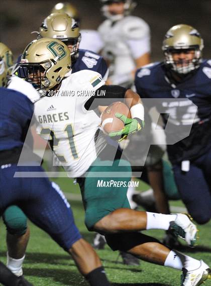Thumbnail 1 in Garces Memorial vs. St. John Bosco (Brothers in Arms Classic) photogallery.