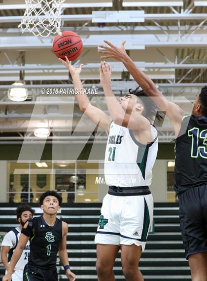 Thumbnail 3 in Colonial Forge vs South County (George Long Holiday Hoops Tournament) photogallery.