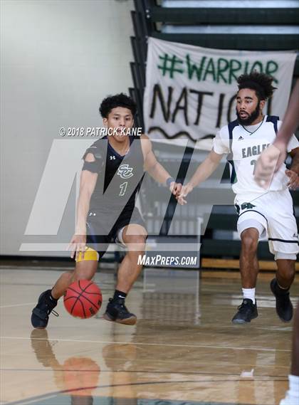 Thumbnail 1 in Colonial Forge vs South County (George Long Holiday Hoops Tournament) photogallery.