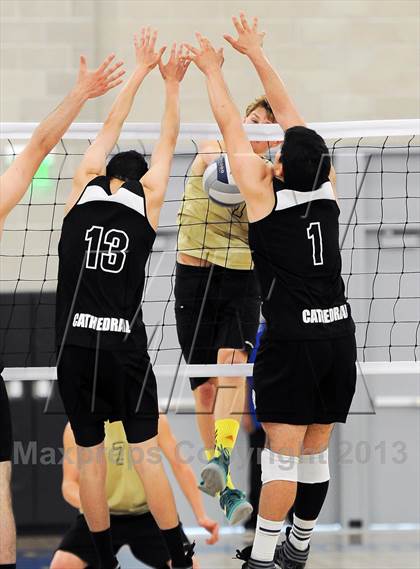 Thumbnail 2 in Cathedral vs. Bishop Montgomery (CIF SS D4 Final) photogallery.