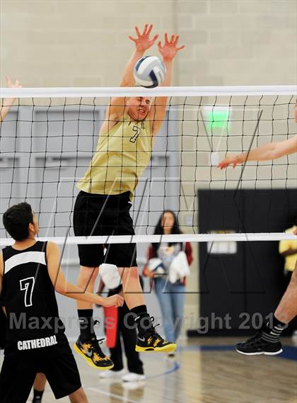 Thumbnail 2 in Cathedral vs. Bishop Montgomery (CIF SS D4 Final) photogallery.