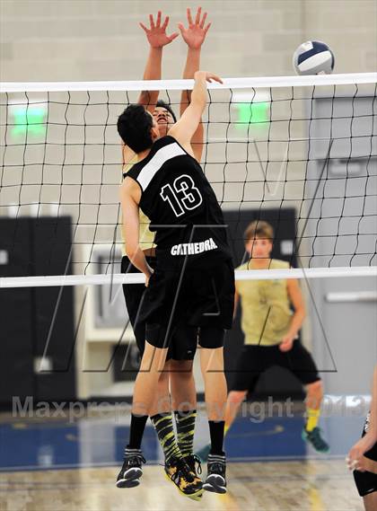 Thumbnail 3 in Cathedral vs. Bishop Montgomery (CIF SS D4 Final) photogallery.
