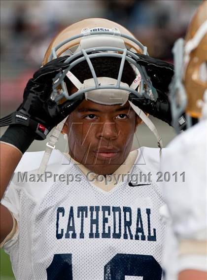 Thumbnail 1 in Indianapolis Cathedral vs. Centerville (Kirk Herbstreit National Kickoff Classic)  photogallery.