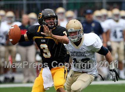 Thumbnail 3 in Indianapolis Cathedral vs. Centerville (Kirk Herbstreit National Kickoff Classic)  photogallery.