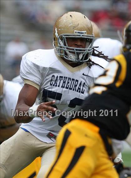 Thumbnail 1 in Indianapolis Cathedral vs. Centerville (Kirk Herbstreit National Kickoff Classic)  photogallery.