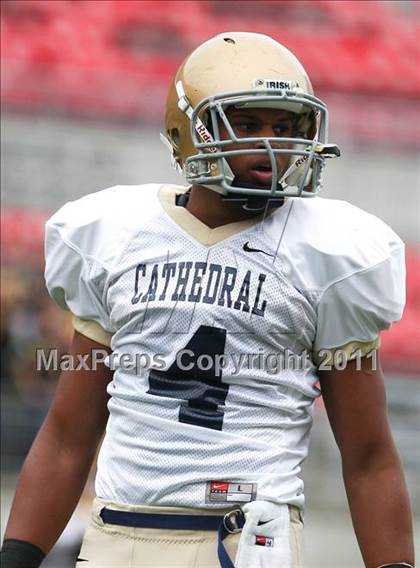 Thumbnail 3 in Indianapolis Cathedral vs. Centerville (Kirk Herbstreit National Kickoff Classic)  photogallery.