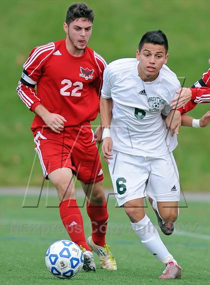 Thumbnail 1 in Brentwood vs Half Hollow Hills East (Section 11 Class AA Final) photogallery.