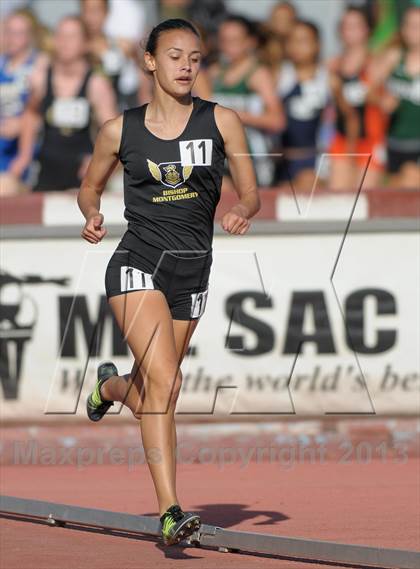 Thumbnail 2 in CIF SS Track and Field Finals (Girls Divisions 2 & 3 - 3200m) photogallery.