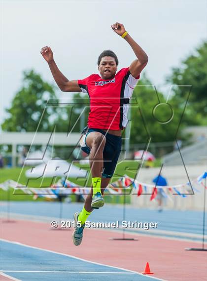 Thumbnail 3 in CIF State Track & Field Championships (Boys Long Jump Final) photogallery.