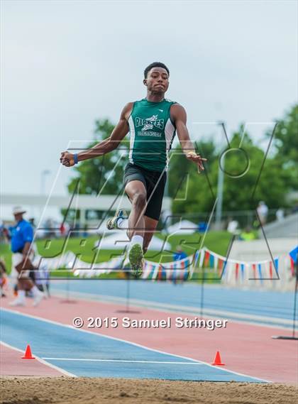 Thumbnail 2 in CIF State Track & Field Championships (Boys Long Jump Final) photogallery.