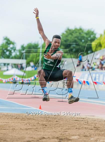 Thumbnail 2 in CIF State Track & Field Championships (Boys Long Jump Final) photogallery.