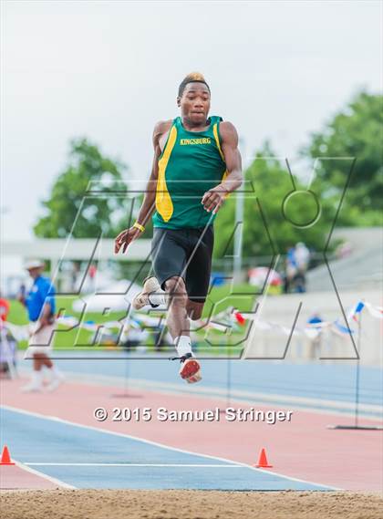 Thumbnail 3 in CIF State Track & Field Championships (Boys Long Jump Final) photogallery.