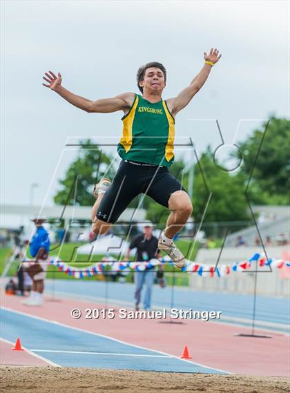 Thumbnail 1 in CIF State Track & Field Championships (Boys Long Jump Final) photogallery.
