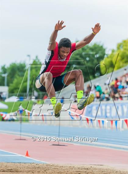 Thumbnail 3 in CIF State Track & Field Championships (Boys Long Jump Final) photogallery.