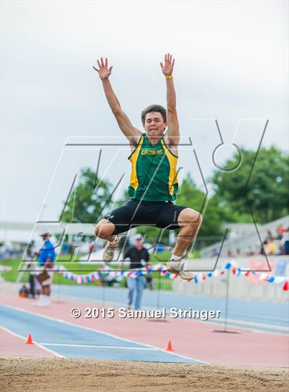Thumbnail 2 in CIF State Track & Field Championships (Boys Long Jump Final) photogallery.