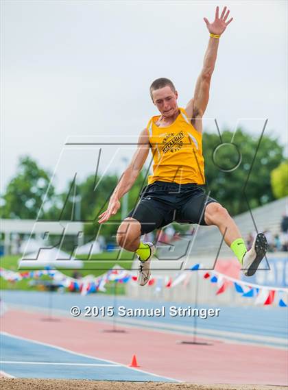 Thumbnail 1 in CIF State Track & Field Championships (Boys Long Jump Final) photogallery.