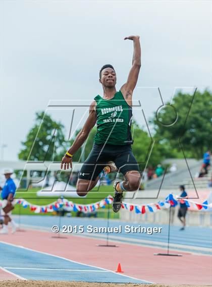 Thumbnail 3 in CIF State Track & Field Championships (Boys Long Jump Final) photogallery.